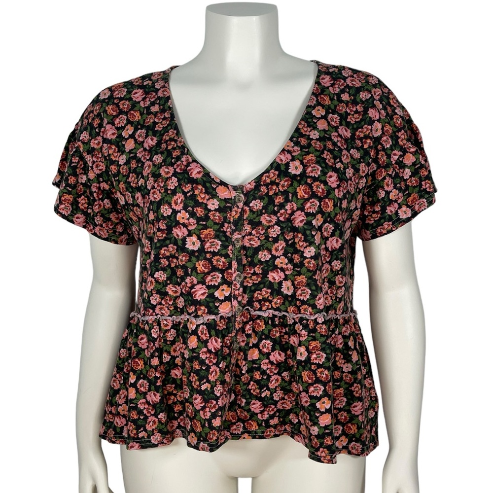 Floral Short Sleeve Tunic